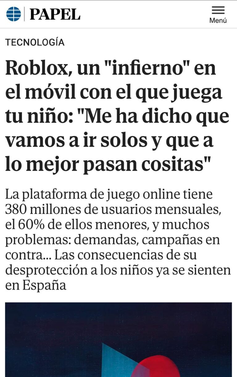 Ana M. Valero en El Mundo analizando la doble victimización de los menores en casos de ciberdelincuencia