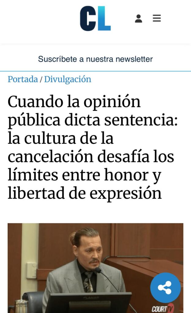 La abogada Ana M. Valero analiza, en Confilegal, los riesgos jurídicos de la cultura de la cancelación