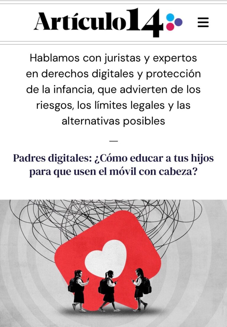 Ana M. Valero sobre restricciones de redes sociales a menores y derecho a la intimidad